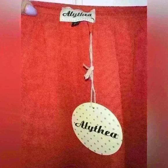 NWT Orange Off Shoulder Jumpsuit Size Small - Picture 4 of 5